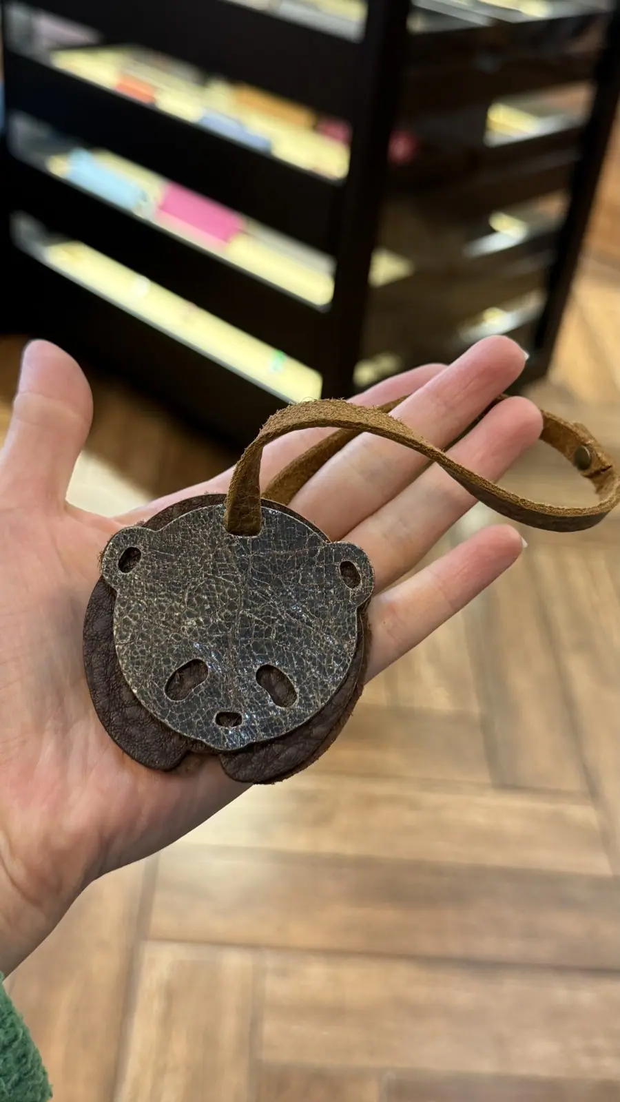 Móc khoá da Charm Panda Yen Leather MKCP75M ảnh 1