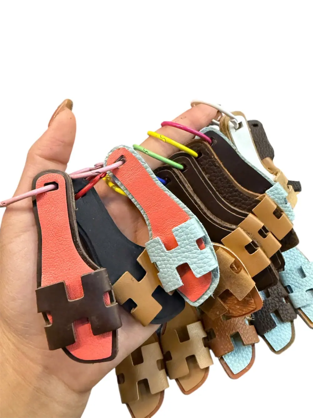 Móc khoá da dép H Yen Leather MKDH50M ảnh 2
