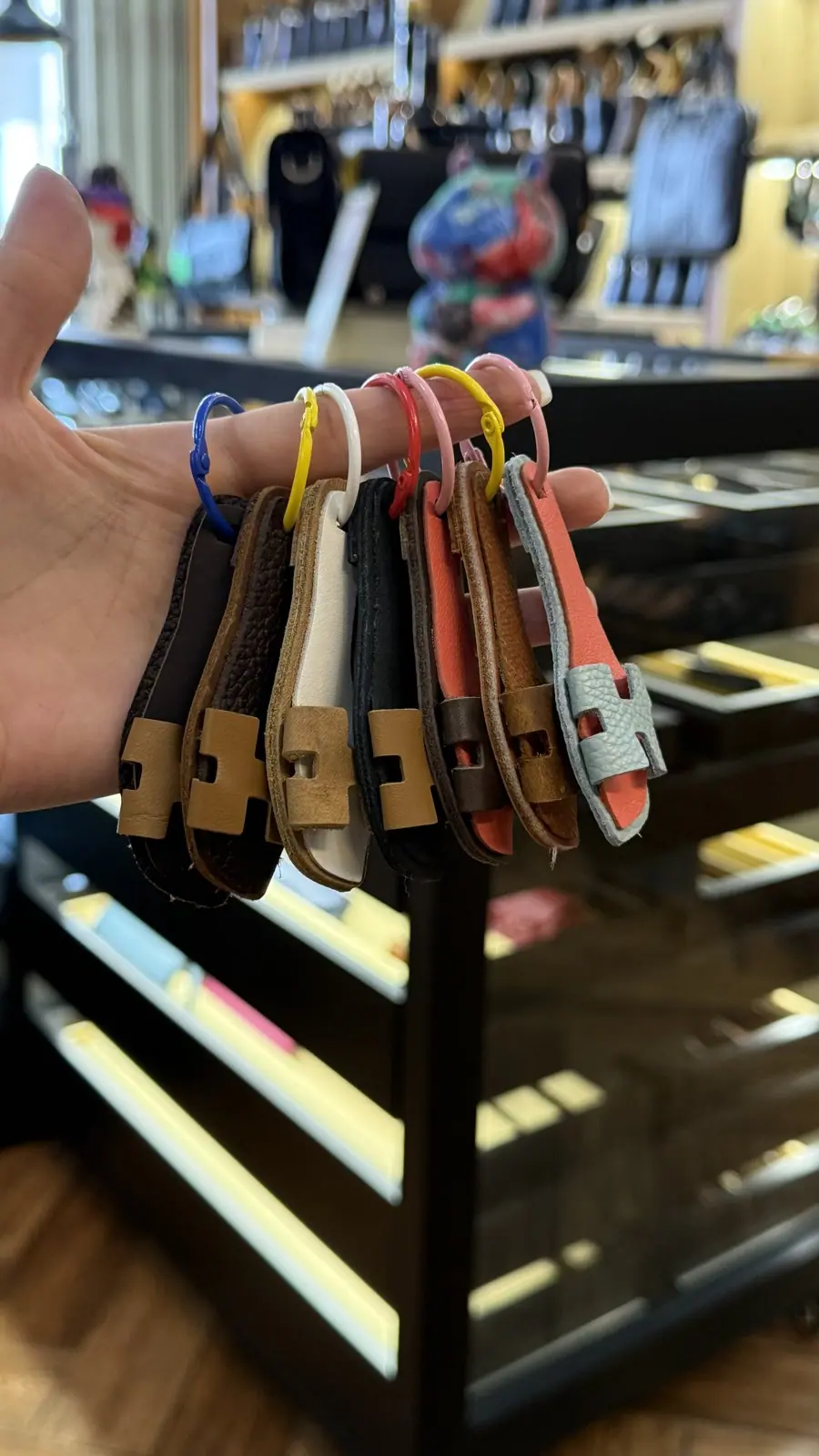 Móc khoá da dép H Yen Leather MKDH50M ảnh 3