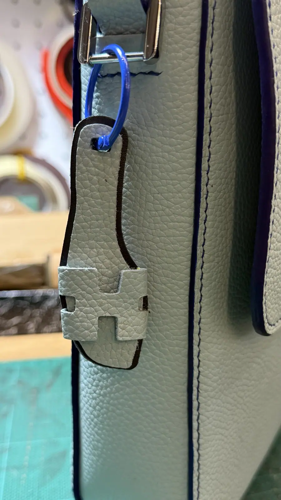 Móc khoá da dép H Yen Leather MKDH50M ảnh 6