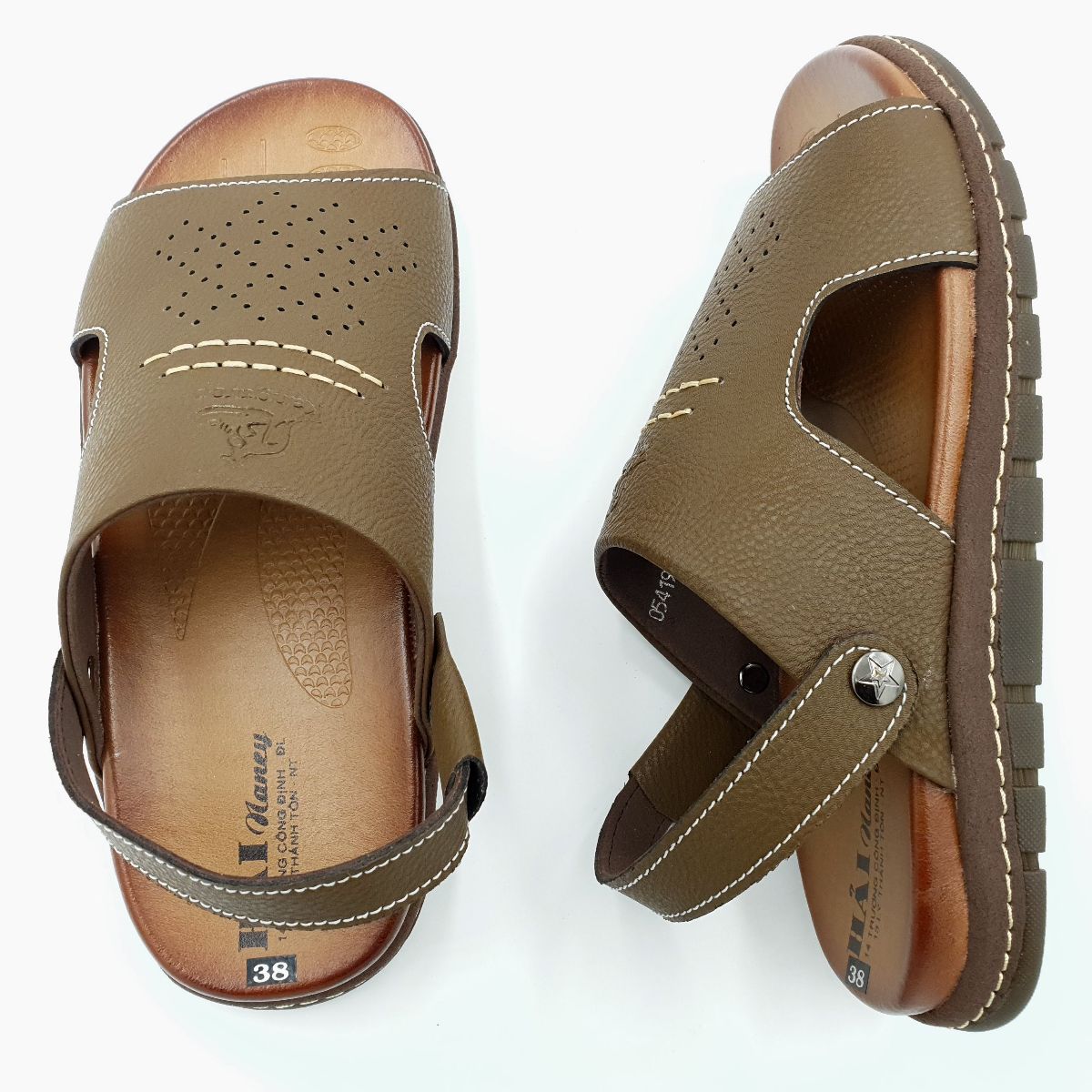 Sandal nam Hải Nancy da bò cao cấp 5419R ảnh 6