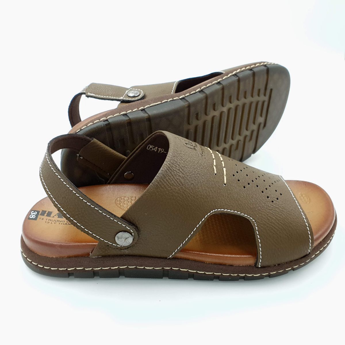 Sandal nam Hải Nancy da bò cao cấp 5419R ảnh 3