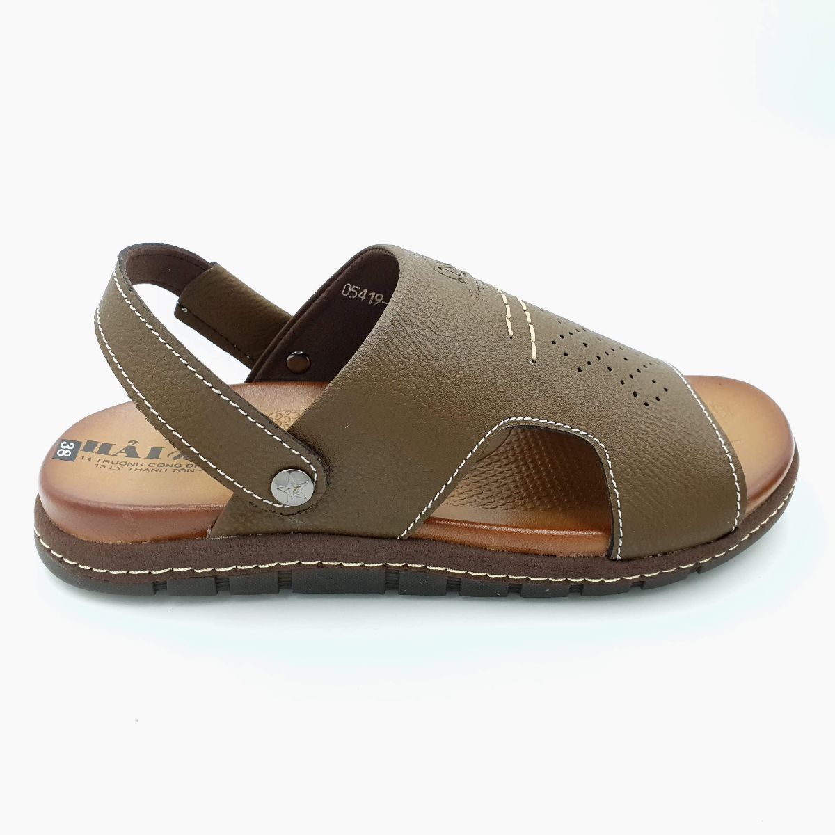 Sandal nam Hải Nancy da bò cao cấp 5419R ảnh 8