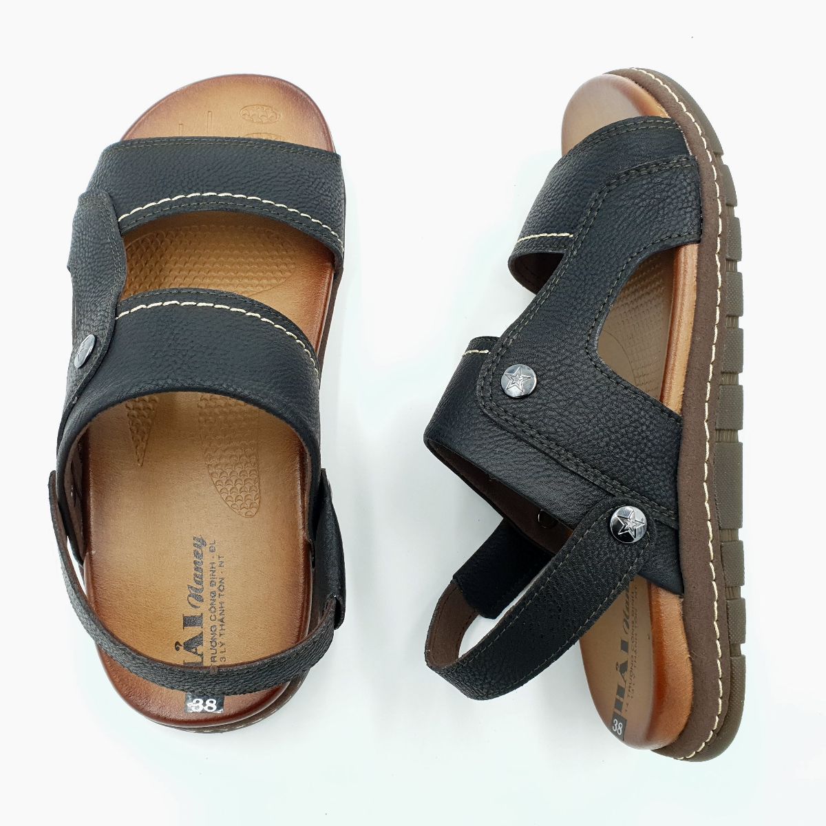Sandal nam Hải Nancy da bò cao cấp 5418D ảnh 7