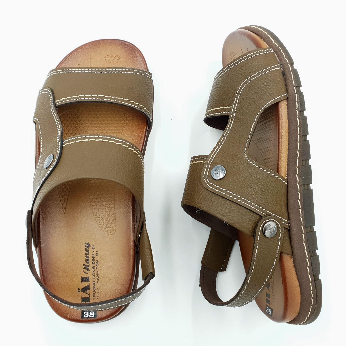 Sandal nam Hải Nancy da bò cao cấp 5418R ảnh 6