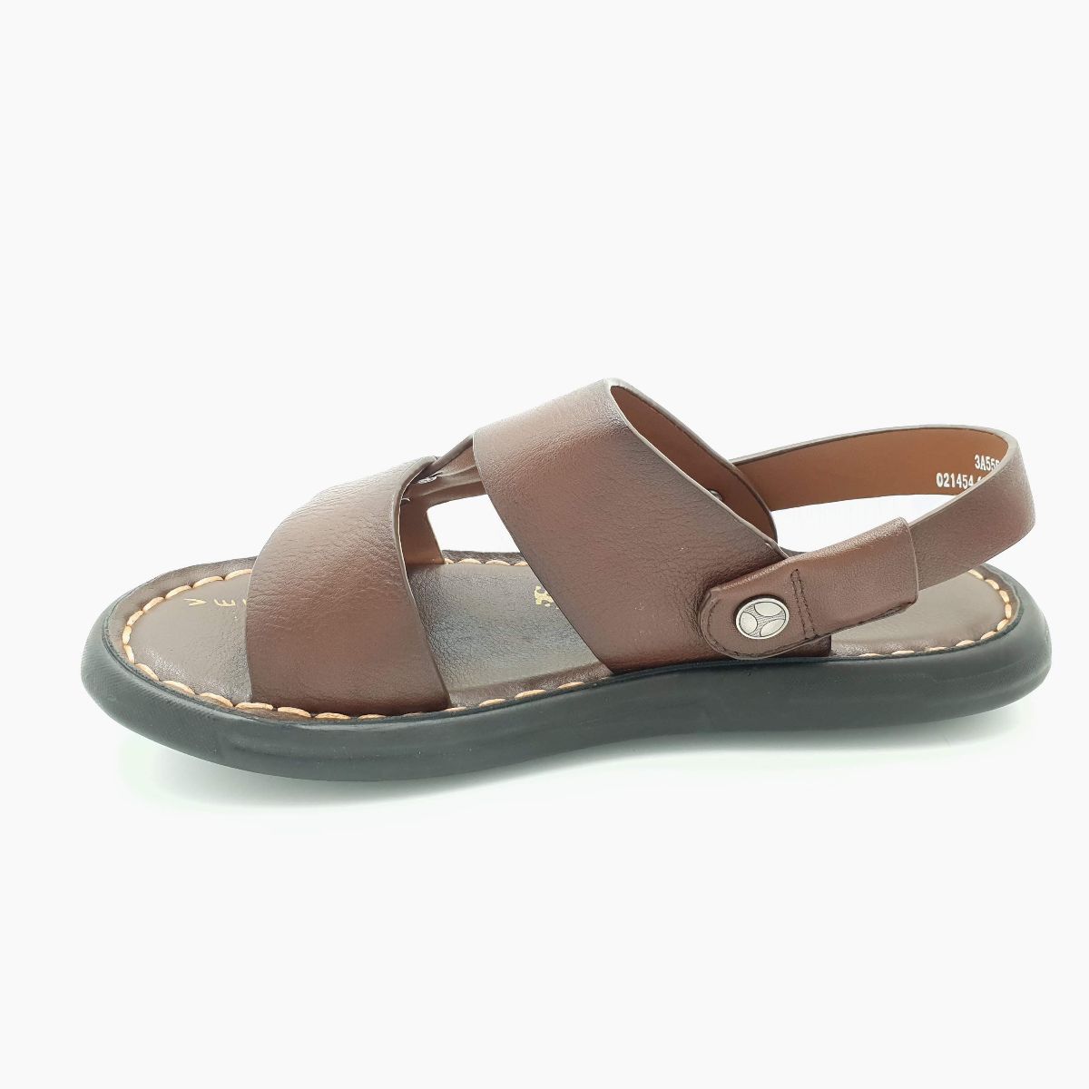 Sandal nam quai chéo Hải Nancy da bò hạt mềm A555N ảnh 6