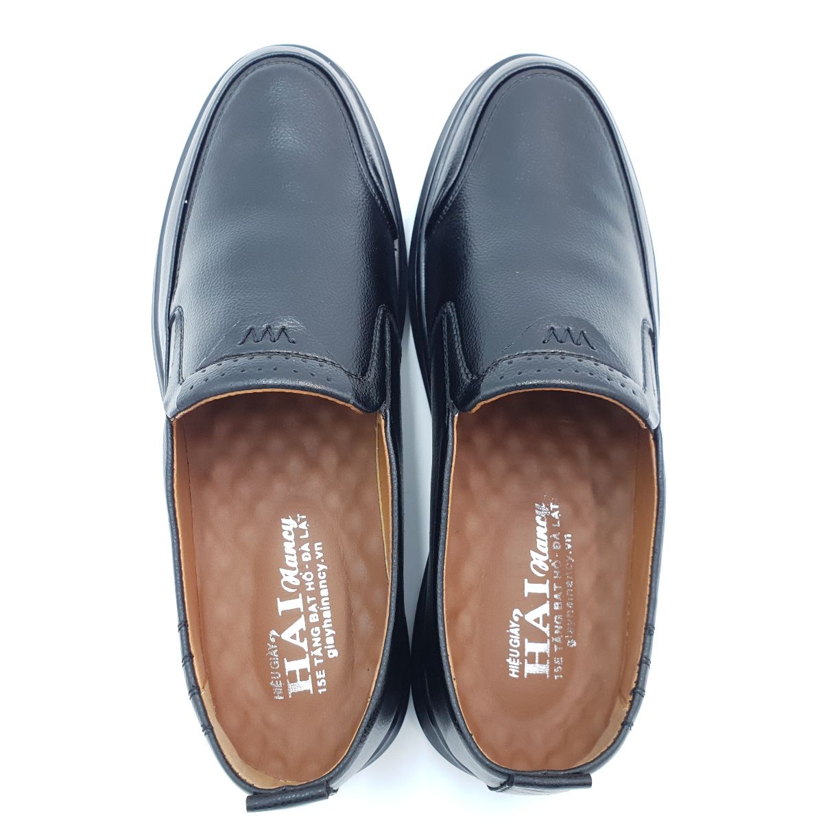 Giày tây nam mũi tròn Hải Nancy da bò cao cấp M32006D ảnh 9
