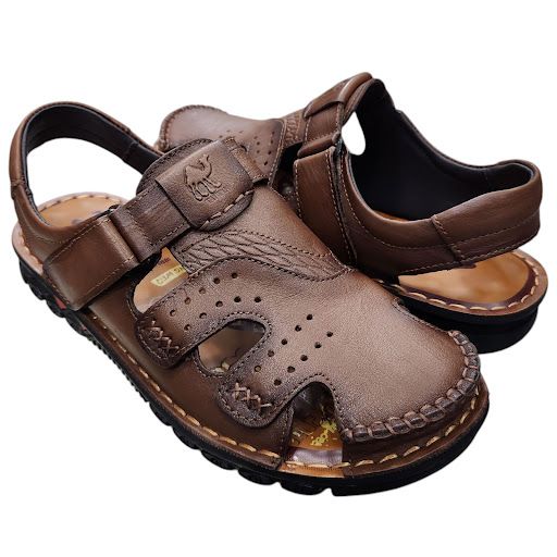 Sandal nam mũi tròn Hải Nancy da bò cao cấp 99668N ảnh 3