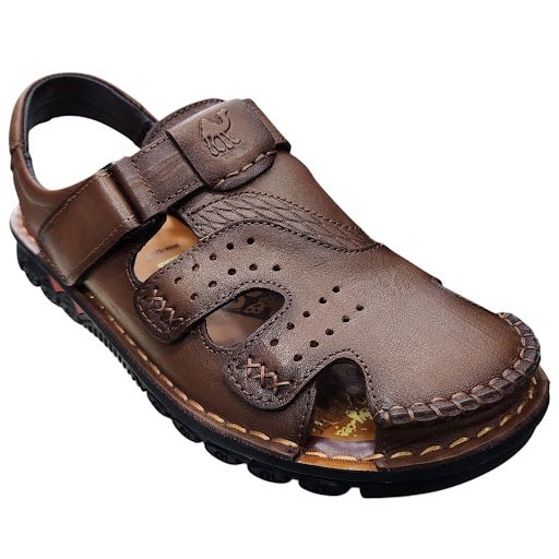 Sandal nam mũi tròn Hải Nancy da bò cao cấp 99668N ảnh 4